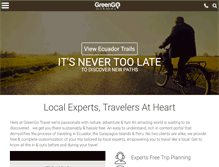 Tablet Screenshot of greengotravel.com